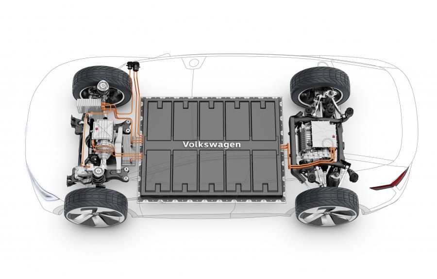 Схема Volkswagen I.D. Showcar Crozz 2017 года  (фото 20 из 55)